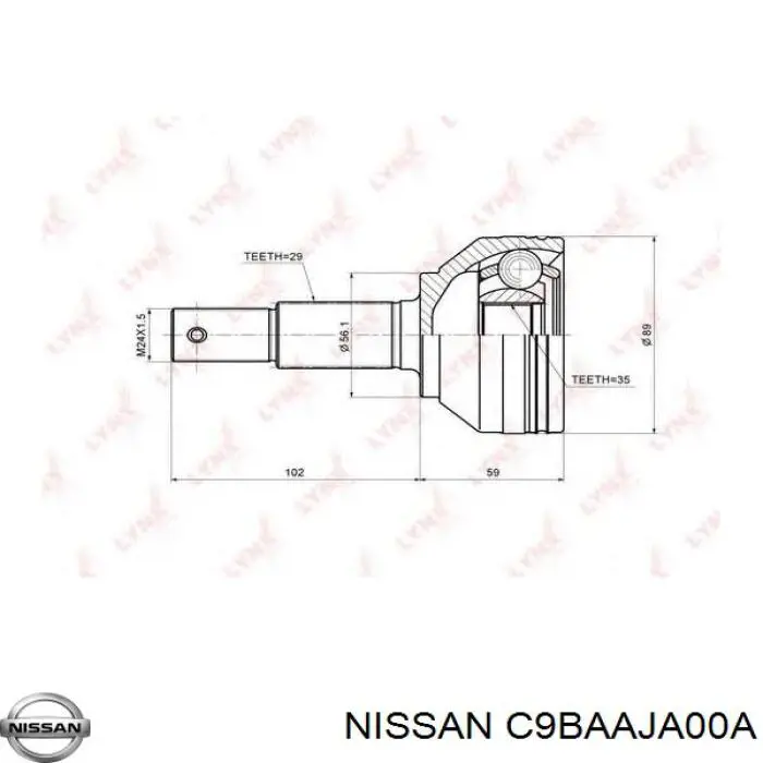 Comprar 602460 GSP Junta homocinética exterior delantera izquierda