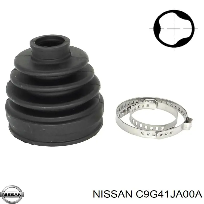 Comprar C9G41JA00A Nissan/Infiniti Fuelle de semieje delantero interior