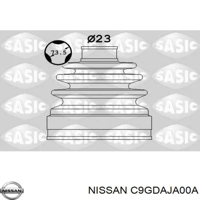 C9GDAJA00A Nissan fuelle, árbol de transmisión delantero interior