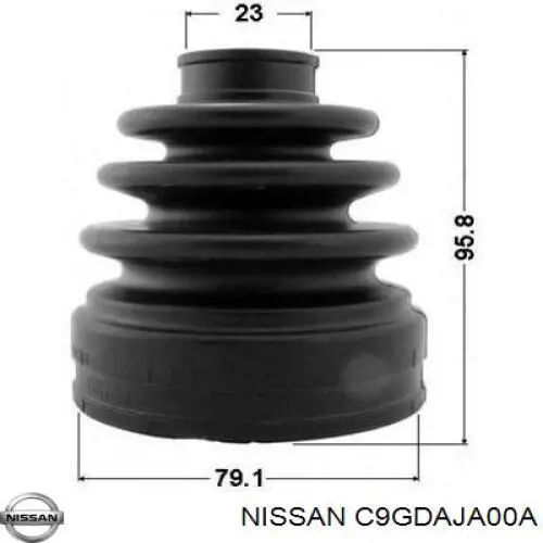 Comprar C9GDAJA00A Nissan/Infiniti Fuelle de semieje delantero interior