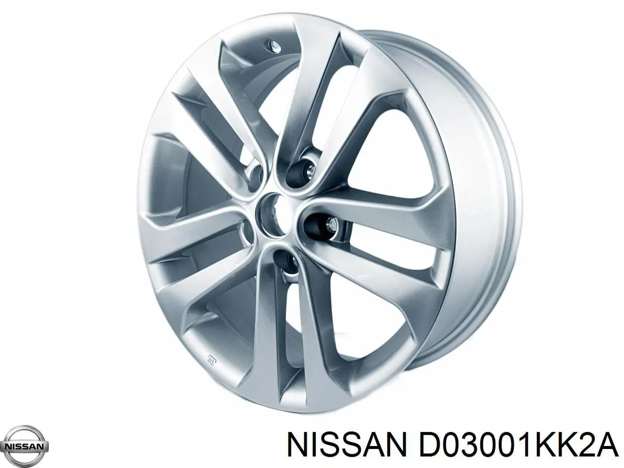 D03001KK2A Nissan llantas de aleacion, (aleacion de titanio)