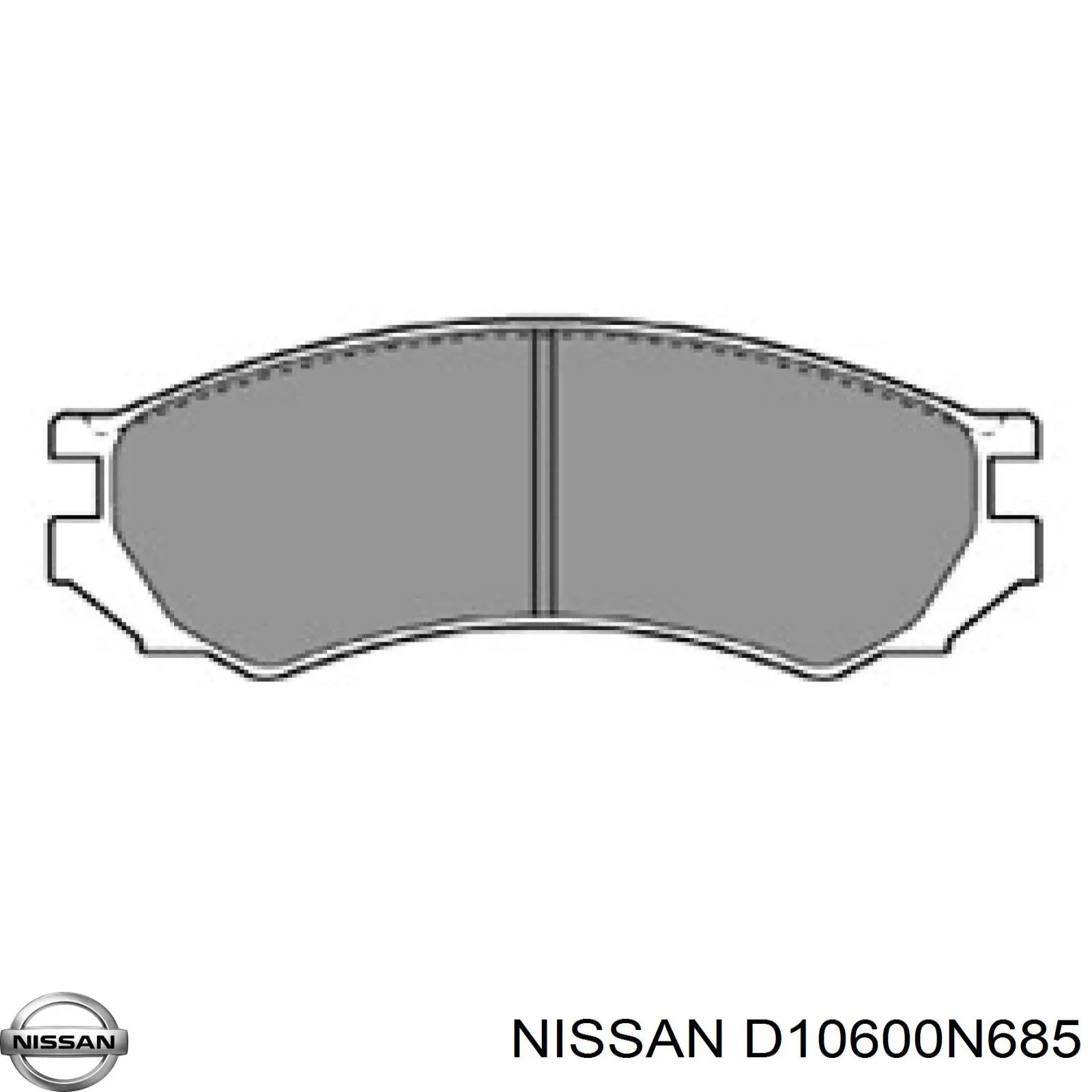 D10600N685 Nissan pastillas de freno delanteras