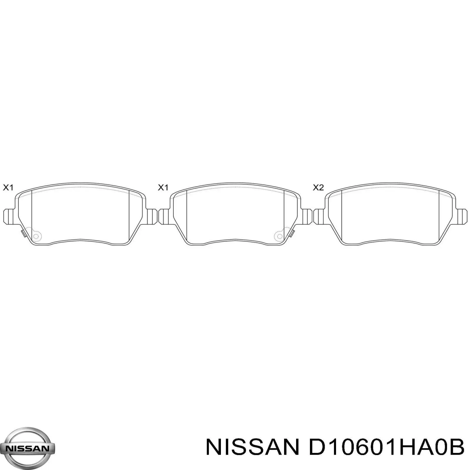 Comprar D10601HA0B Nissan/Infiniti Pastillas delanteras de freno