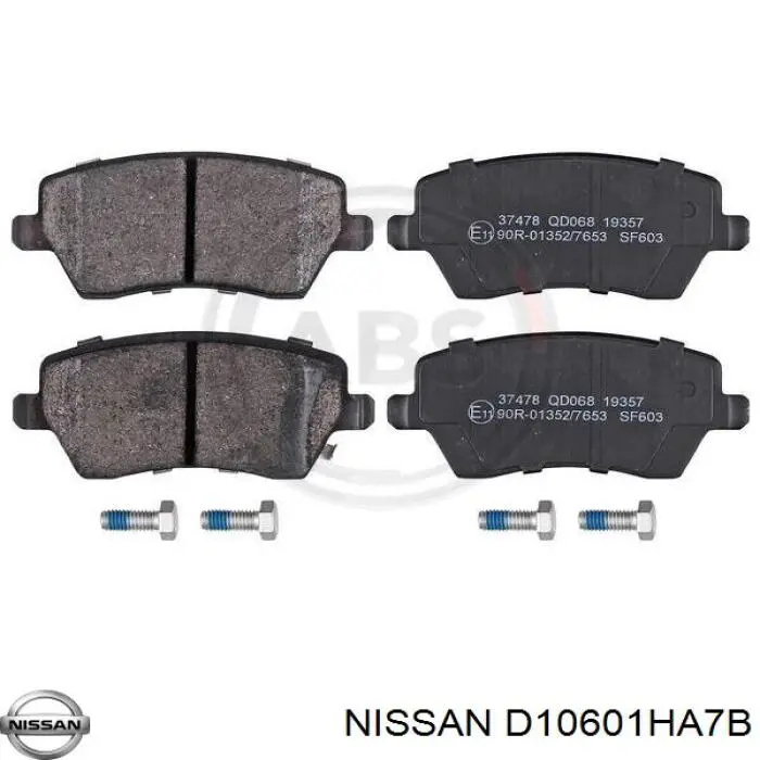 Pastillas freno delanteras Nissan/Infiniti D10601HA7B precio, desde 22,40 EUR