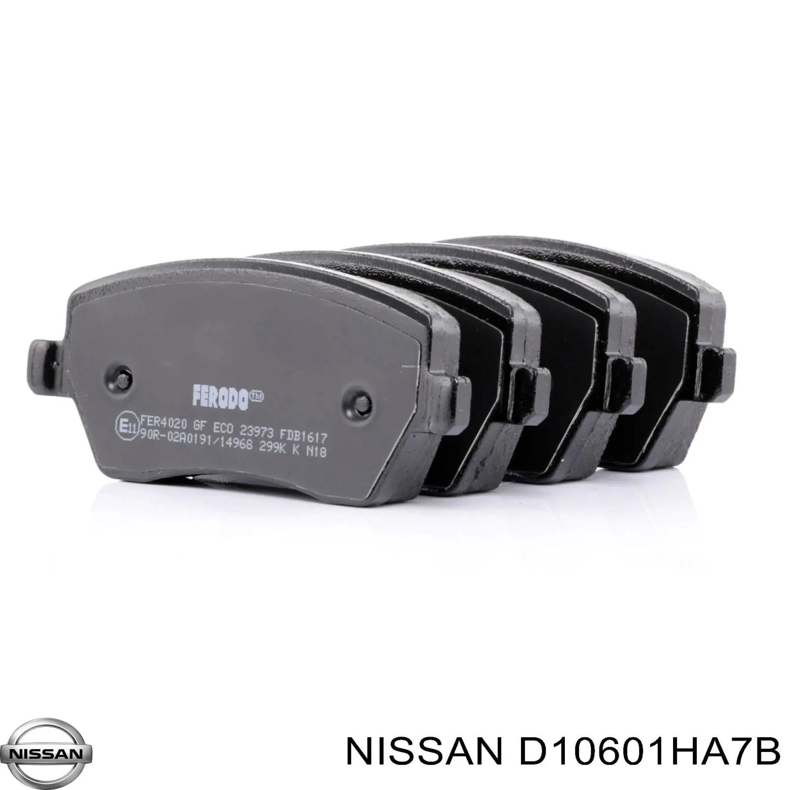 D10601HA7B Nissan/Infiniti Pastillas delanteras