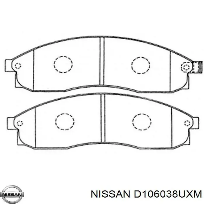 Pastillas freno delanteras Nissan/Infiniti D106038UXM precio, desde 19,33 EUR
