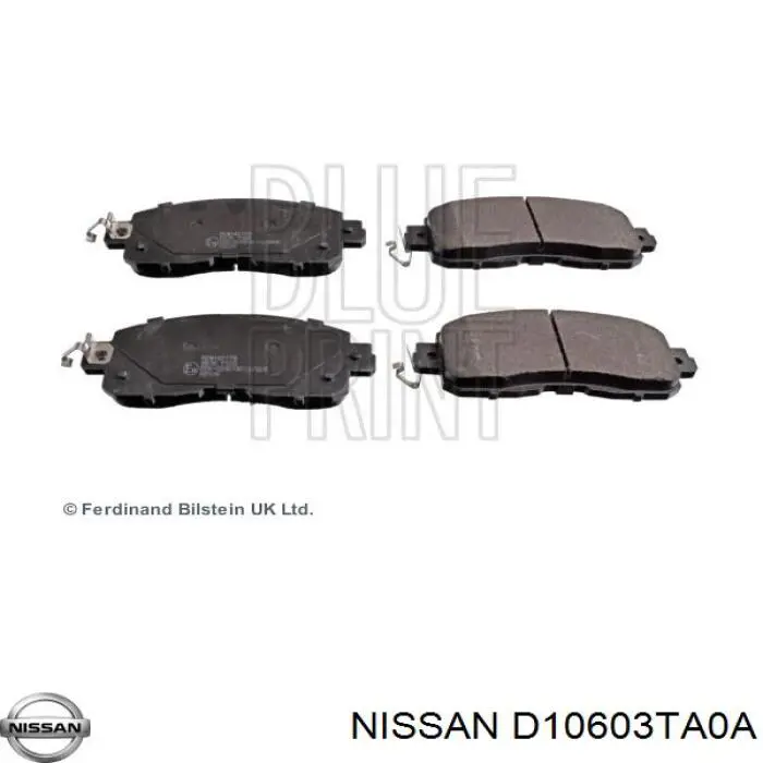 D10603TA0A Nissan/Infiniti Pastillas delanteras