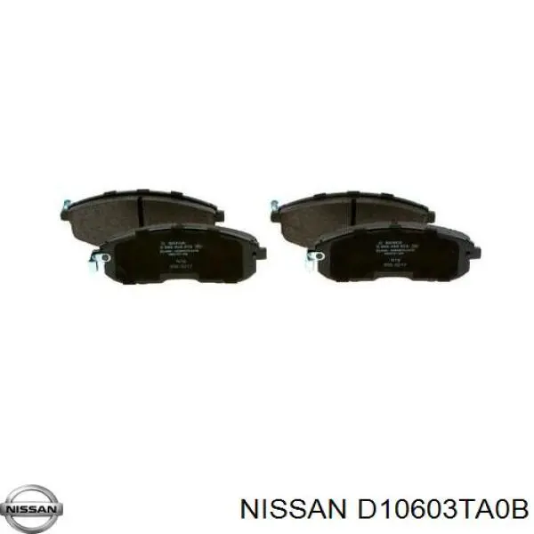 Pastillas de freno D10603TA0B Nissan/Infiniti