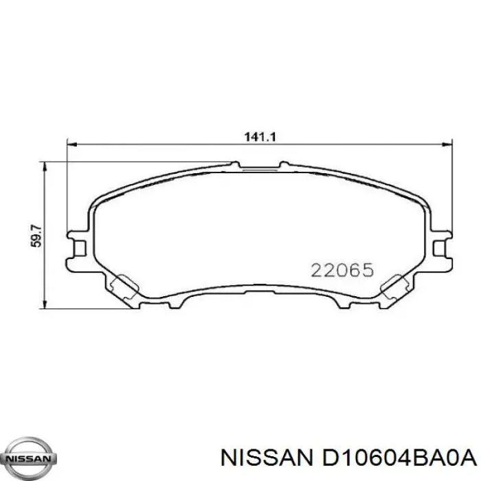Pastillas de freno delanteras Nissan Qashqai 2 J11