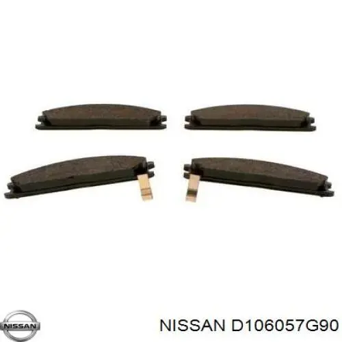 Pastillas de freno delanteras Nissan Terrano 1 WD21