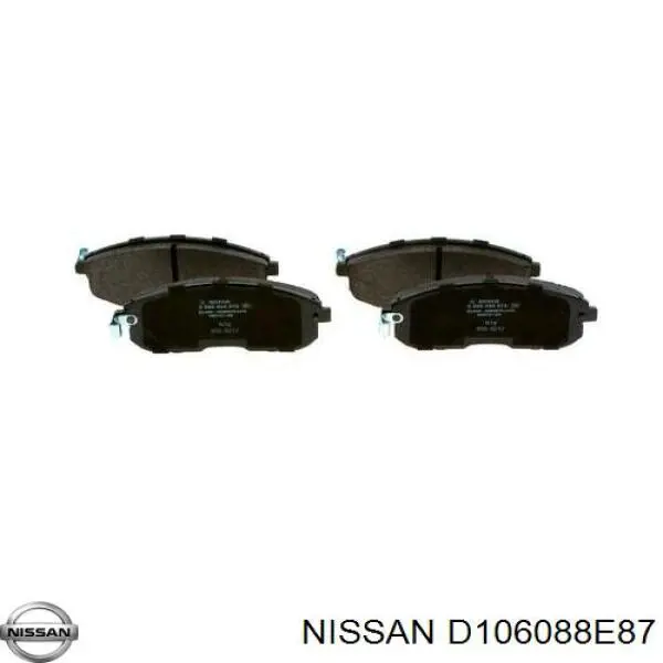 D106088E87 Nissan pastillas de freno delanteras