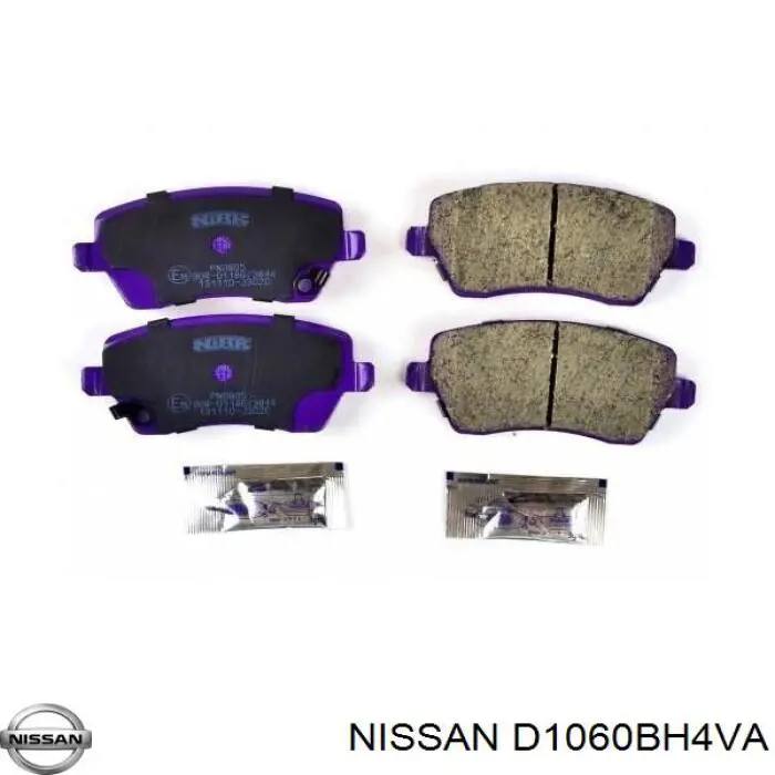D1060BH4VA Nissan pastillas de freno delanteras
