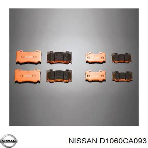 Pastillas de freno D1060CA093 Nissan/Infiniti