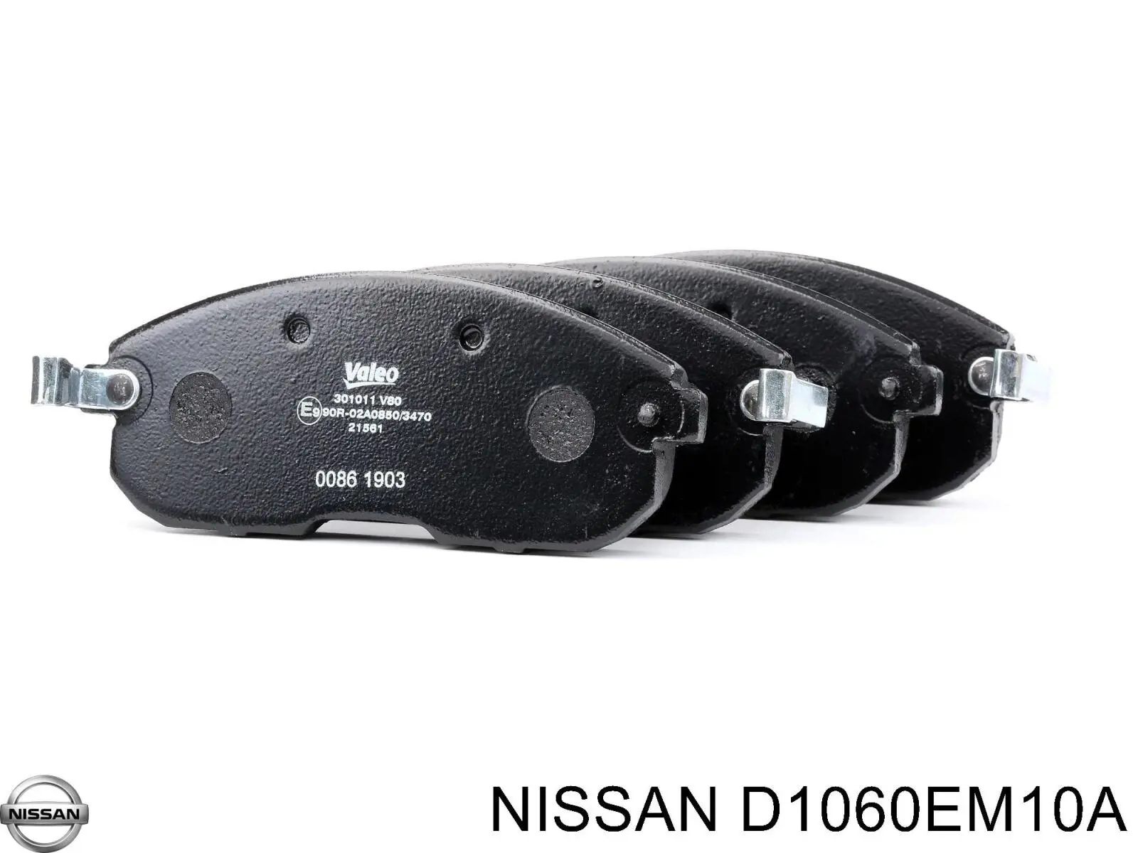 D1060EM10A Nissan pastillas de freno delanteras