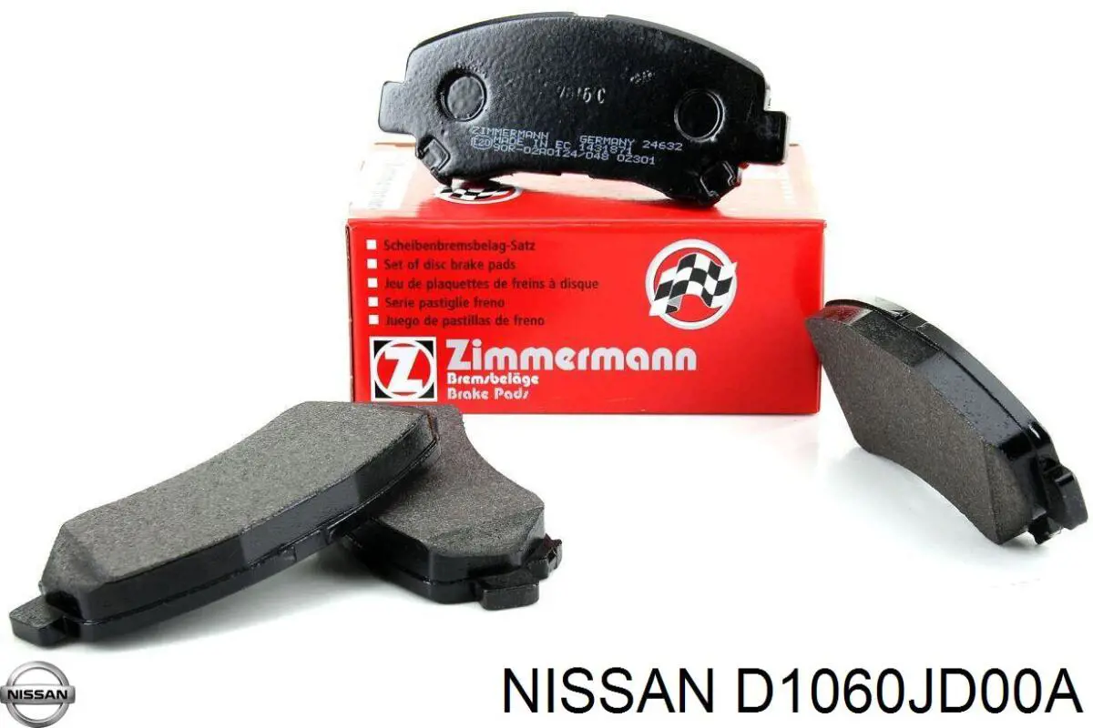 D1060JD00A Nissan/Infiniti Pastillas delanteras