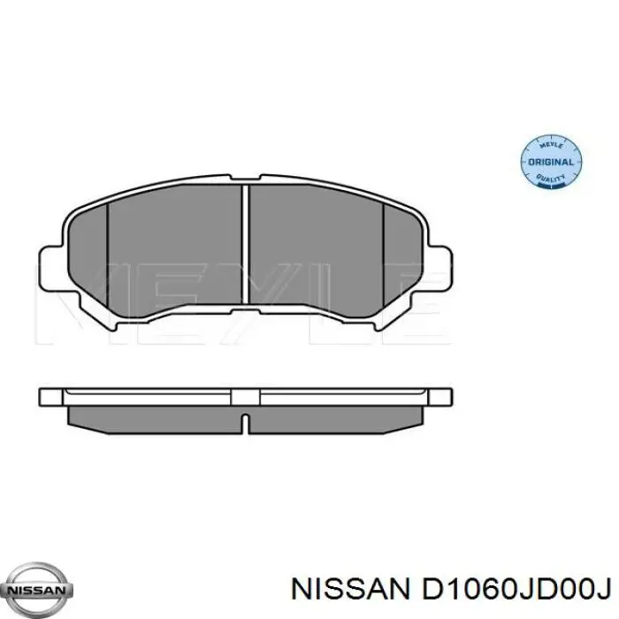 Comprar D1060JD00J Nissan/Infiniti Pastillas delanteras de freno
