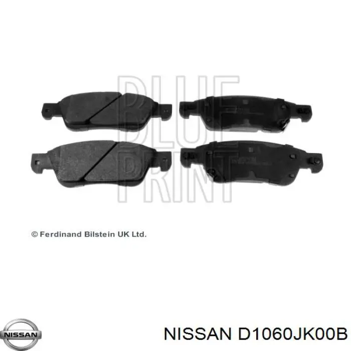 D1060JK00B Nissan/Infiniti Pastillas delanteras