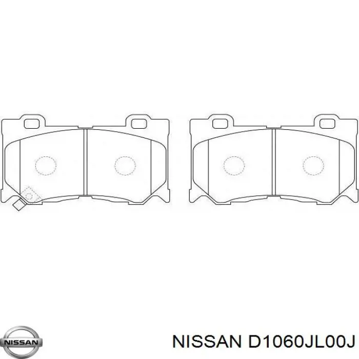 D1060JL00J Nissan pastillas de freno delanteras