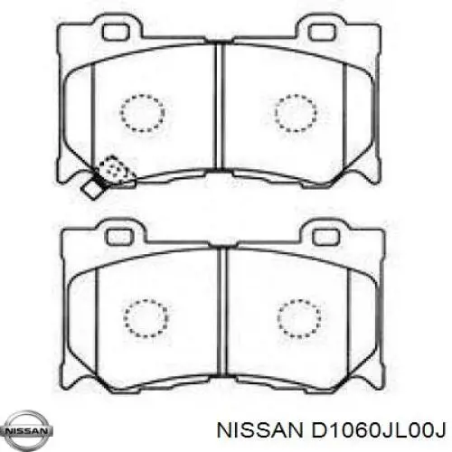 Pastillas freno delanteras Nissan/Infiniti D1060JL00J precio, desde 34,05 EUR