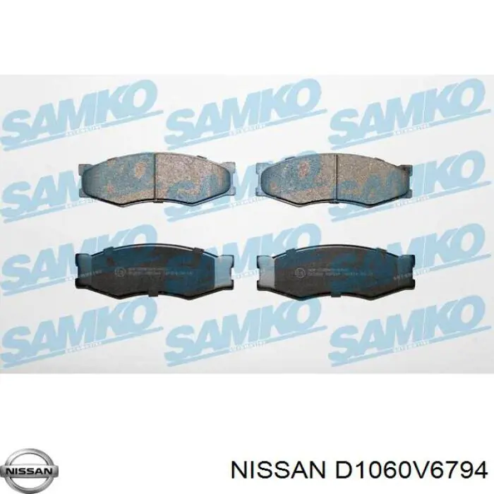 D1060V6794 Nissan pastillas de freno delanteras