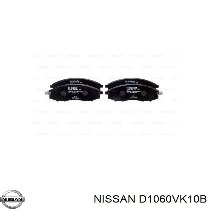 Pastillas freno delanteras Nissan/Infiniti D1060VK10B precio, desde 25,86 EUR