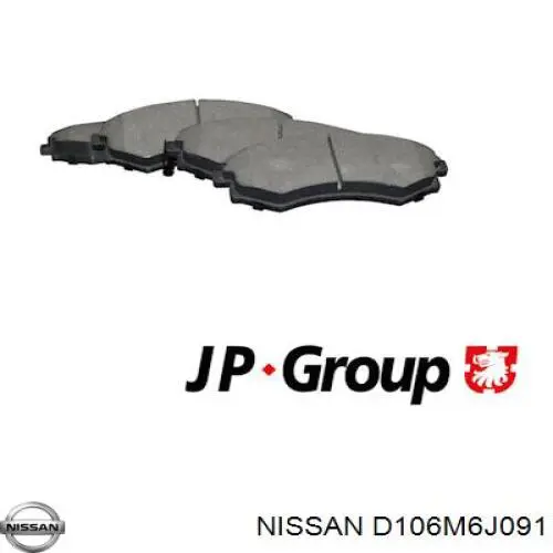 Comprar D106M6J091 Nissan/Infiniti Pastillas delanteras de freno