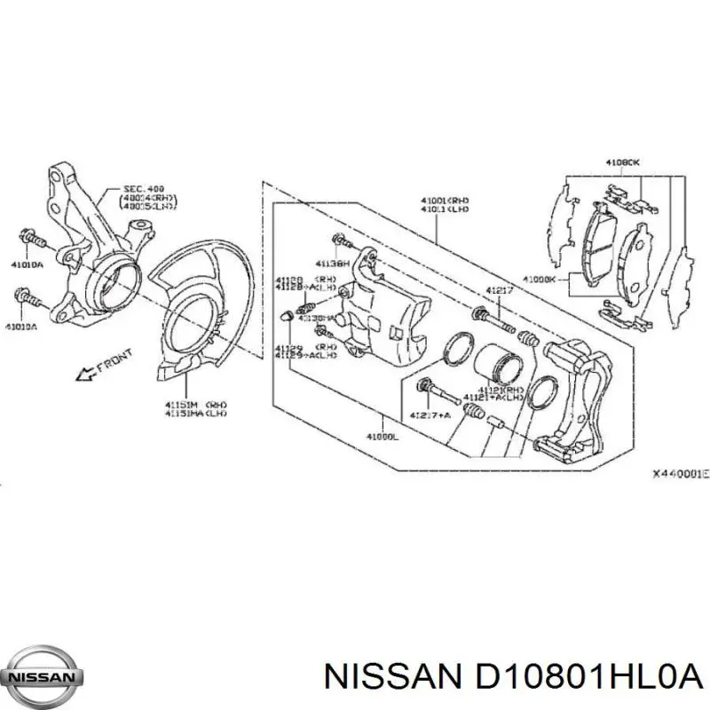 D10801HL0A Nissan