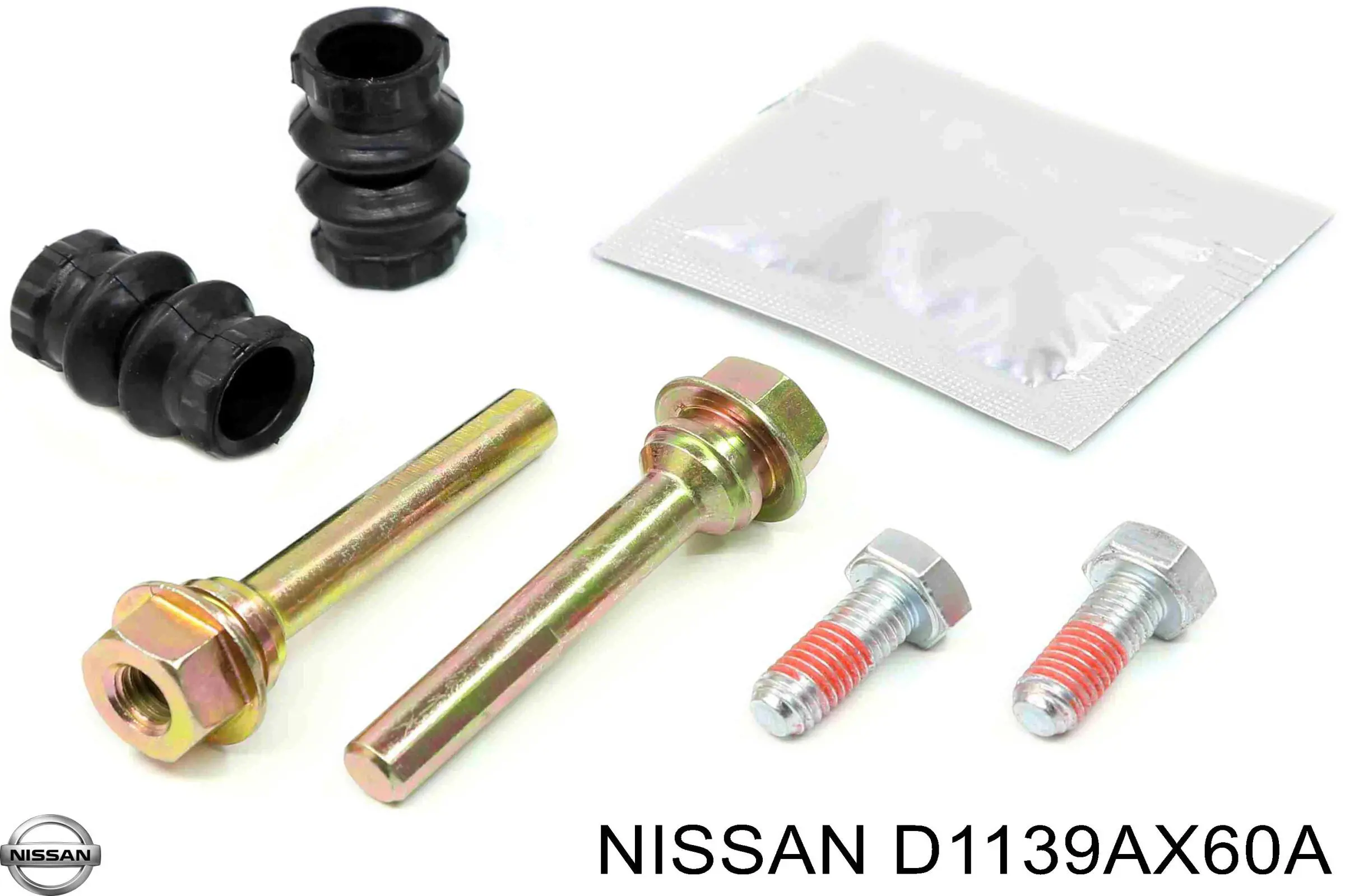 D1139AX60A Nissan juego de reparación, pinza de freno delantero