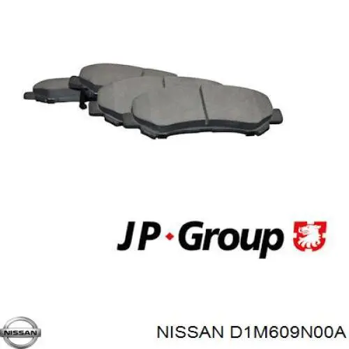 D1M609N00A Nissan pastillas de freno delanteras