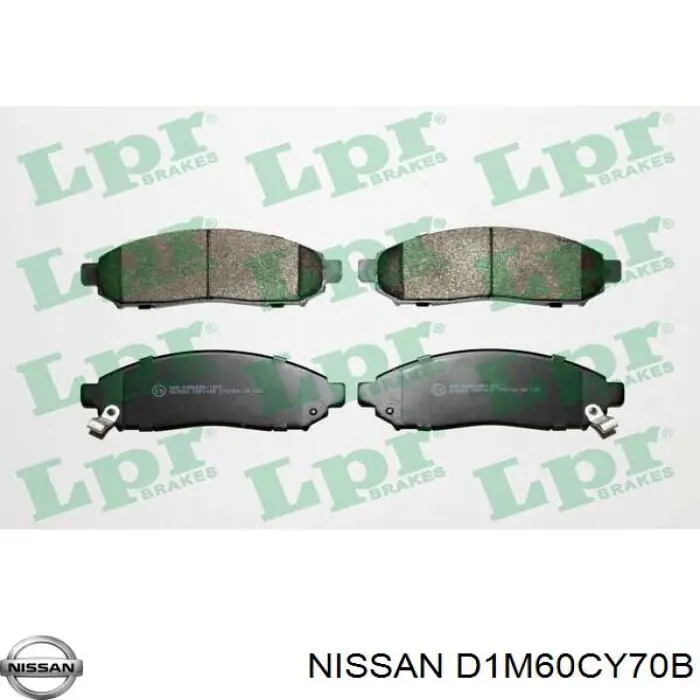 D1M60CY70B Nissan pastillas de freno delanteras