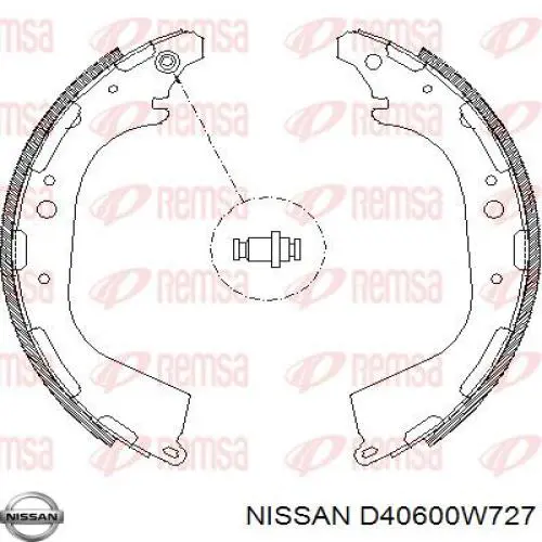 Zapatas de freno de tambor traseras Nissan/Infiniti D40600W727 precio, desde 52,50 EUR