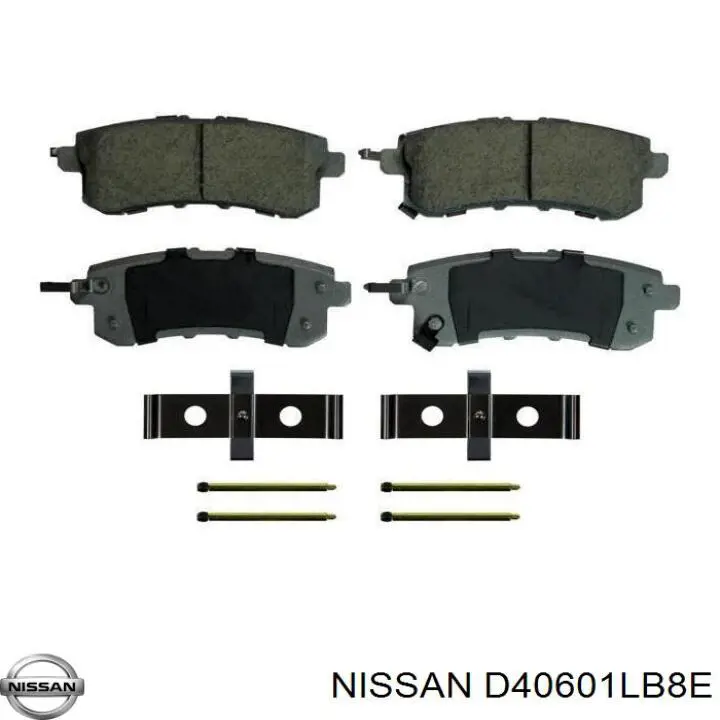 D40601LB8E Nissan/Infiniti Pastillas freno traseras