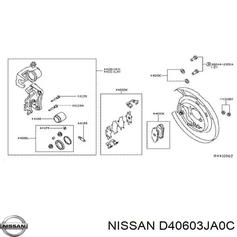 D40603JA0C Nissan