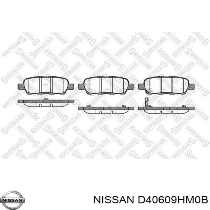 Pastillas de freno traseras Nissan Teana L33