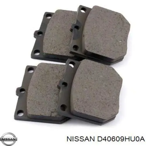 Pastillas de freno traseras D40609HU0A Nissan/Infiniti