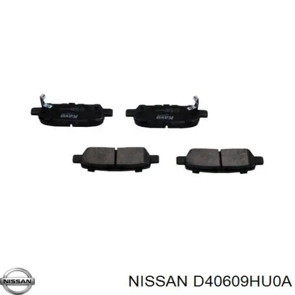D40609HU0A Nissan pastillas de freno traseras