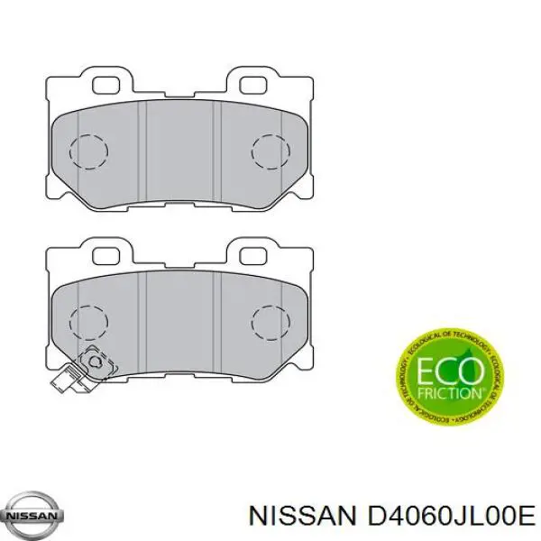D4060JL00E Nissan pastillas de freno traseras