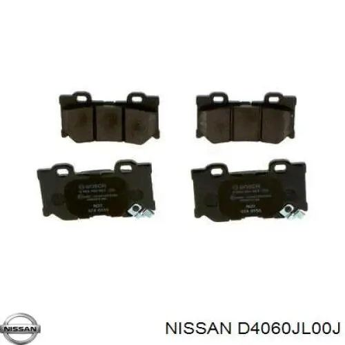 Comprar D4060JL00J Nissan/Infiniti Pastillas de freno traseras