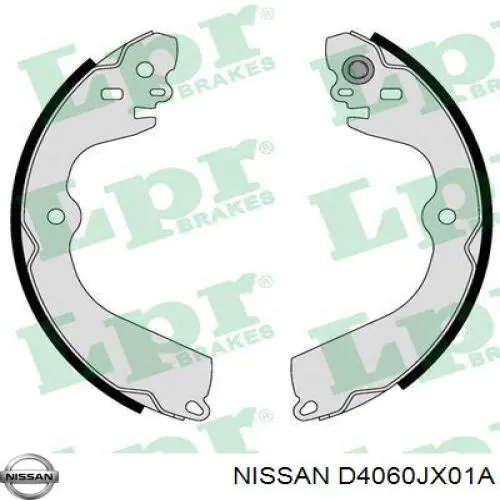 D4060JX01A Nissan zapatas de frenos de tambor traseras