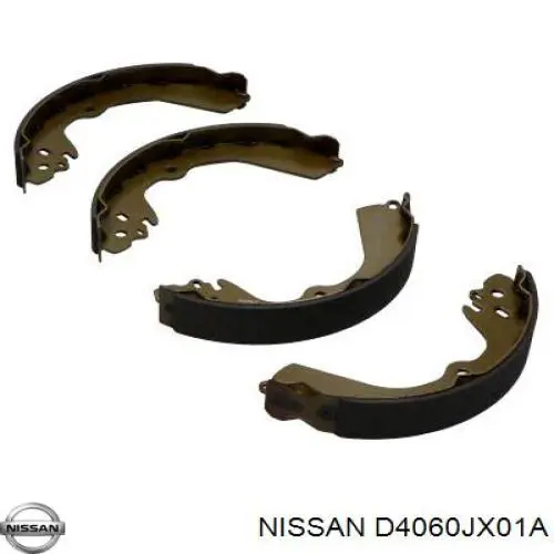 D4060JX00A Nissan/Infiniti Zapatas de freno de tambor traseras