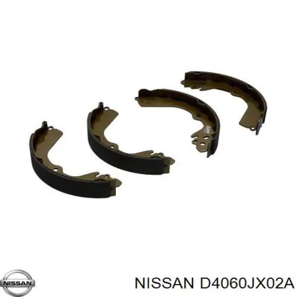 D4060JX02A Nissan zapatas de frenos de tambor traseras