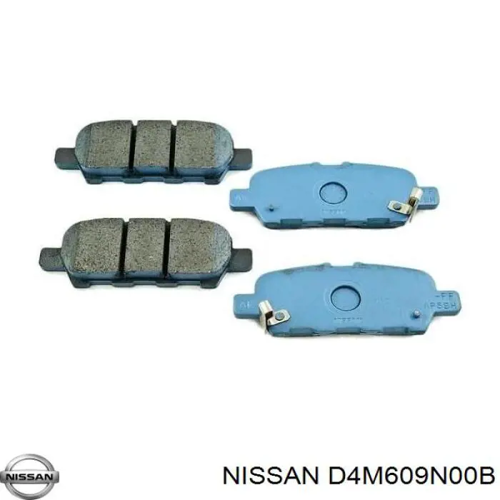 D4M609N00B Nissan pastillas de freno traseras