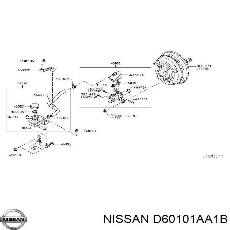 Cilindro maestro de frenos Nissan/Infiniti D60101AA1B precio, desde 189,64 EUR