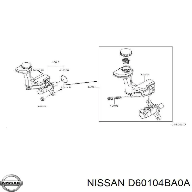 D60104BA0A Nissan