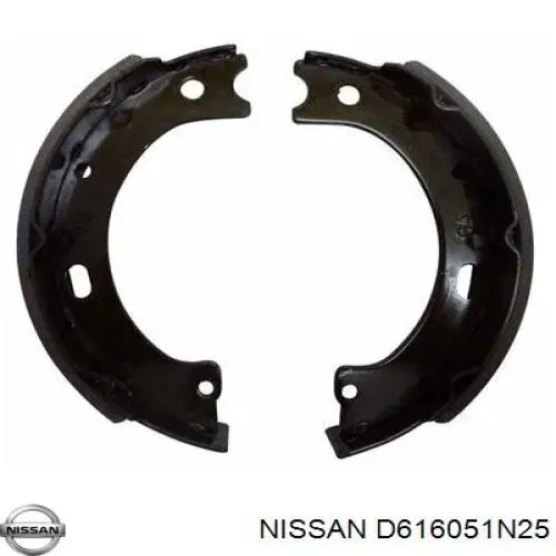 D616051N25 Nissan zapatas de freno de mano