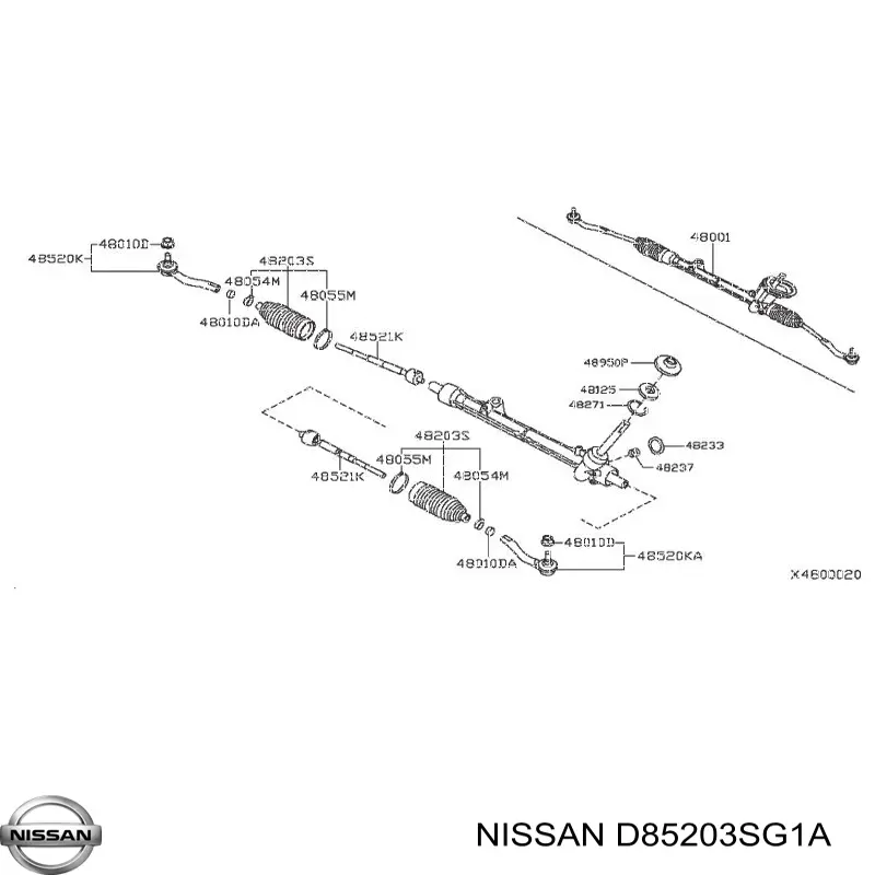 Rótula de barra de acoplamiento Nissan/Infiniti D85203SG1A precio, desde 16,38 EUR