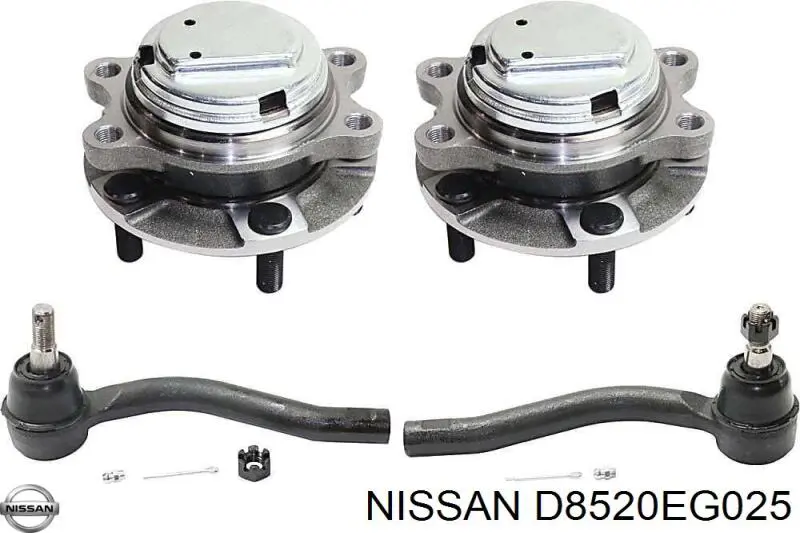 D8520EG025 Nissan rótula barra de acoplamiento exterior