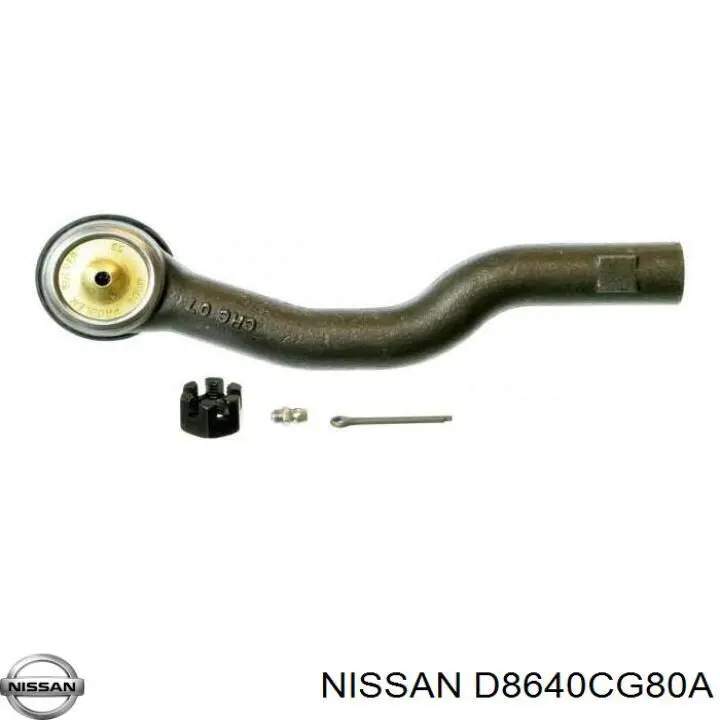 D8640CG80A Nissan rótula barra de acoplamiento exterior