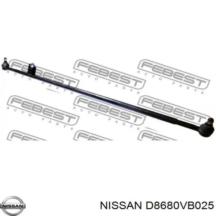 D8680VB025 Nissan barra de acoplamiento completa