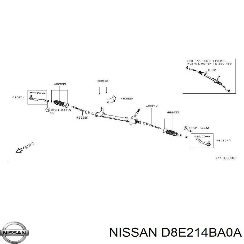Brazo direccion coche Nissan/Infiniti D8E214BA0A precio, desde 16,92 EUR